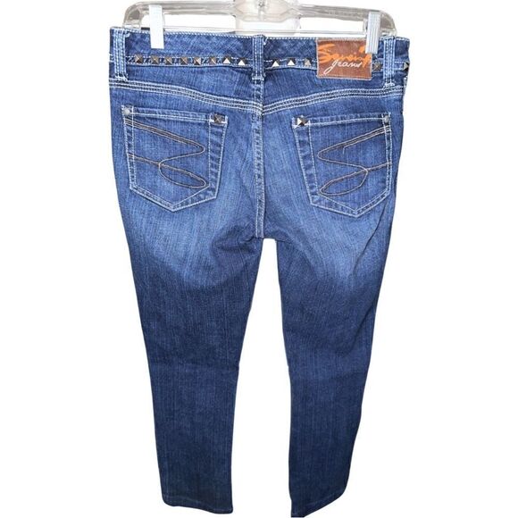 Seven7 Studded Cropped Jeans Size 28 - Picture 4 of 6